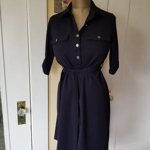 Navy Blue Shelby & Palmer Dress 6 Belted Cute